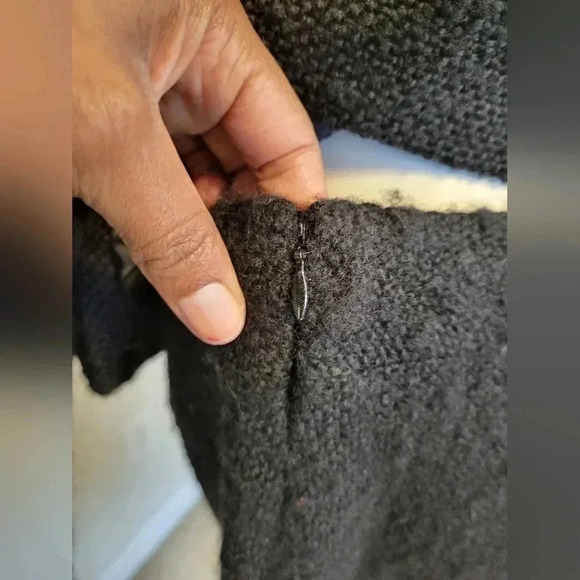 Banana Republic Black Tweed Wool Fully Lined Minimalist Career Wear Suit(12/14) - Picture 10 of 14